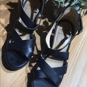 Anthropologie Black PLDM Leather shoes
